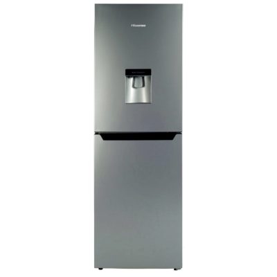 Hisense RB320D4WG1 55cm Static Fridge Freezer With Non-Plumbed Water Dipenser in Silver Hisense RB320D4WG1 55cm Static Fridge Freezer With Non-Plumbed Water Dipenser in Silver